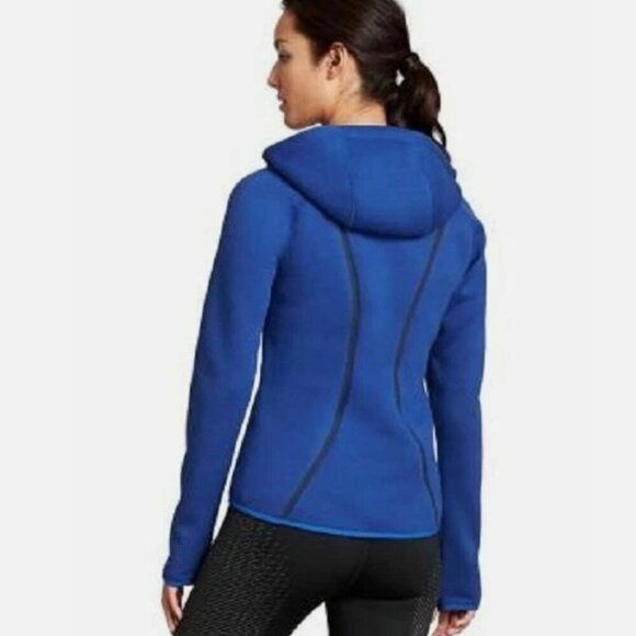 Athleta Fuse Jacket Gray Full Zip Activewear Running Hooded Coat Sz S - Picture 3 of 14